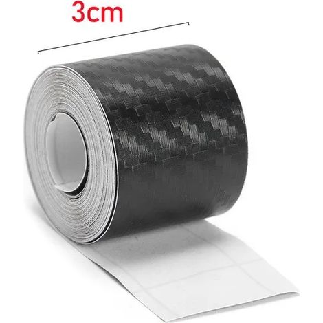(3M,3D 3CM) Bande adhésive 3D en fibre de carbone pour voiture,à coller soi-même,pour seuil de porte,rétroviseur latéral,anti-rayures et imperméable (1/3)