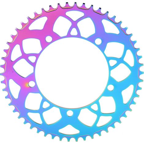 BOLANY 130BCD Fahrradkettenblatt, positiv/negativ, 54 Zähne, vakuumplattiert, mehrfarbig (1/5)