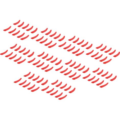 Lot de 100 lames coupe-herbe en plastique pour tondeuse Bosch L83, accessoire compatible, rouge (1/5)