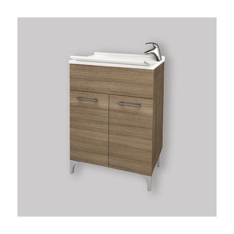 Lavabo 60 Chêne Fumé L. 60 X P. 50 X H. 83 Cm