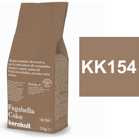 Kerakoll FUGABELLA COLOR KK154 resina stucco piastrelle mosaici marmi 3 KG (1/2)