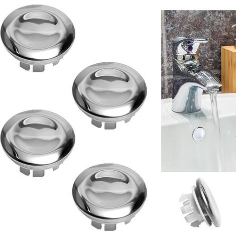 4 Pièces Couvercle Évier Trop-Plein Décorative Couvercle De Trop-Plein Bouchon Trop Plein Lavabo Couvercle De Trop Plein D\'Évier Utilisées Pour La Salle De Bain,Les Toilettes,L\'Évier De Cuisi (1/5)
