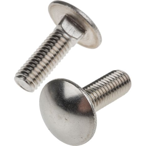 Boulon Acier Inoxydable, Brut, M8 x 25mm ( Prix pour Sachet de 50 )