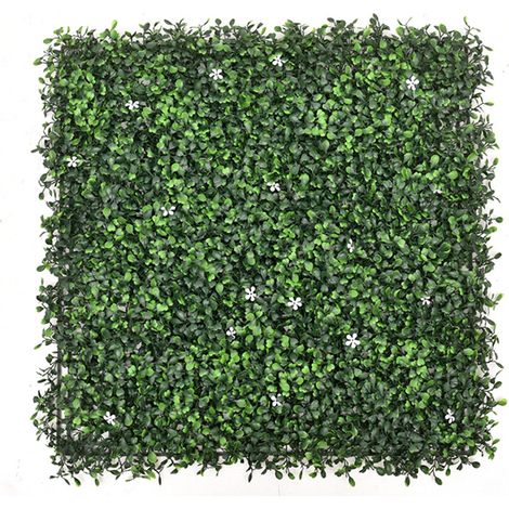 Mur végétal, plantes artificielles pour montage mural, 50 x 50 cm, jardin mural, décoration de plantes artificielles, mur vert de protection solaire (1/5)