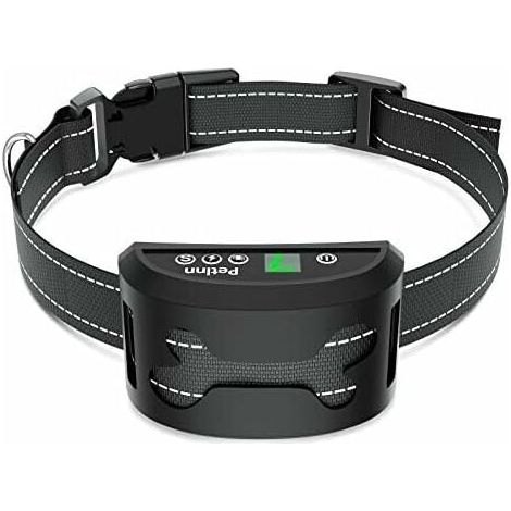 Collier Anti-aboiement LCD Rechargeable Imperméable - 4 Modes Beep Vibration Choc - Capteur Sonore Intégré - Pour Chiens 6 à 68 kg - 1 Pièce (1/5)