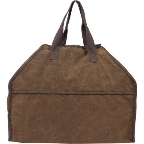 Sac de Transport de bûches en Toile Portable, Sac fourre-Tout de Rangement pour Bois de Chauffage, Sac de Transport de Bois de Chauffage Robuste pour cheminée, Camping, Barbecue, (1/4)