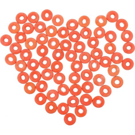 Anneaux de Castration en Caoutchouc Orange 150 Pièces pour Porcs et Moutons Élastiques, Structure Extensible et Ajustement Flexible, Usage en Élevage pour Soins Vétérinaires (1/5)