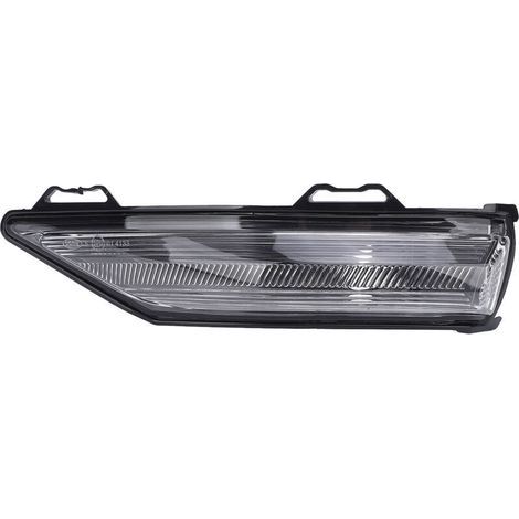 Protection de lentille de clignotant de rétroviseur extérieur, boîtier de clignotant de rétroviseur extérieur résistant aux chocs pour Fiesta 2017-2021, côté gauche (2092588)