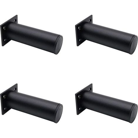 patas ajustables para muebles, negro mate, aleación de aluminio, 38x120 mm, patas para soporte de TV, mesa de centro, armario, pata de soporte para sofá (1/5)
