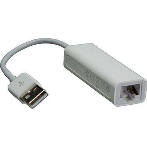 Adaptateur USB 2.0 vers Ethernet - GENERIQUE - RJ45 - Remplace carte réseau interne - Cordon de raccordement