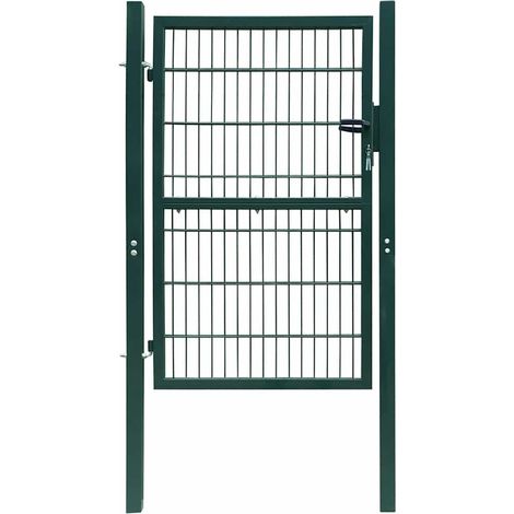Portail de jardin 2D (unité) vert 100 x 160 cm