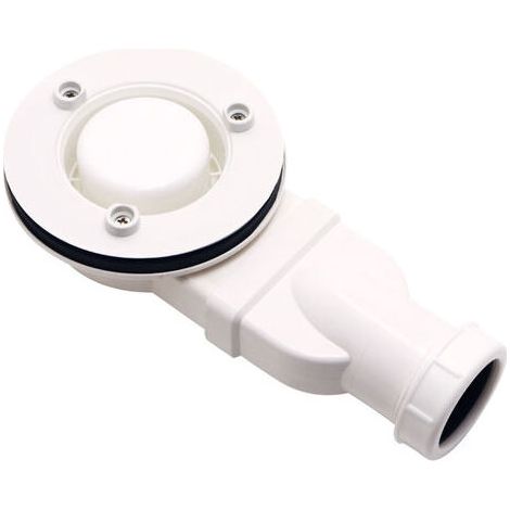 Pour receveur de douche bac à douche extra-plat mod. Salle de douche en plastique anti-odeur ABS vasque plat drain accessoires. blanc (1/4)