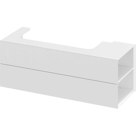 Ravak Lite - Waschtischunterschrank 120x45x43 cm, 2 Schubladen, weiß glänzend X000001891 (1/4)