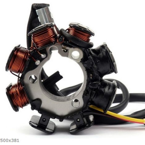 Compatible with the magneto-stator coil of the classic Honda XR250 / XR250R four-stroke off-road motorcycle 1986-1995, original part number 31120-KZ1-951, ten-year warranty.--DTEKGAZ