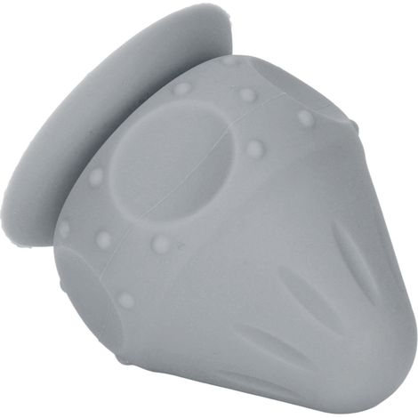 Balle de Massage Myofasciale en Silicone avec Ventouse Murale, Déclencheur de Points de Tension pour Dos, Lombaires et Cou, Gris (1/5)
