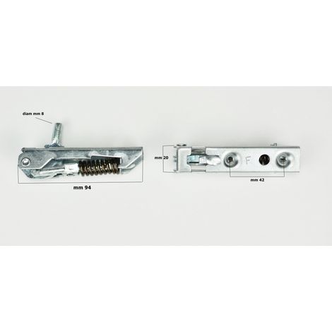 2 CERNIERE UNIVERSALI PER SPORTELLI STUFE A LEGNA UNIVERSALE ADATTE NORDICA (1/2)