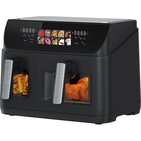 Ad Trend Friggitrice ad Aria Digitale 10L con Timer e Termostato – Air Fryer Capiente Multifunzione (1/2)
