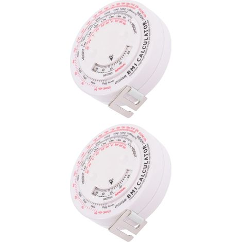 Mètre ruban IMC 2 pièces 1,5m rétractable calcul IMC, pour maison (1/5)