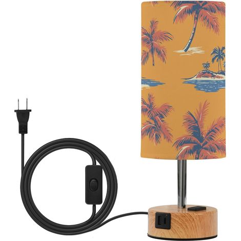 JUNZAN Lampe de table à LED contrôle tactile Orange Rouge chevet (1/5)