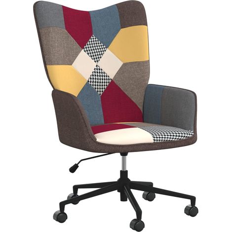 Chaise de relaxation Patchwork Tissu 6 (1/5)