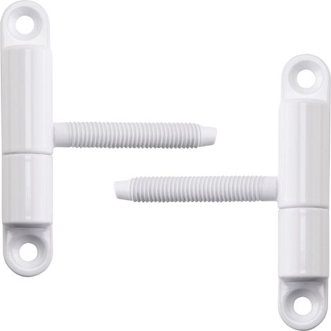 Türband Einbohrband 15 x 83 mm mit Zapfen M8 x 50 mm weiß, 2 Stück