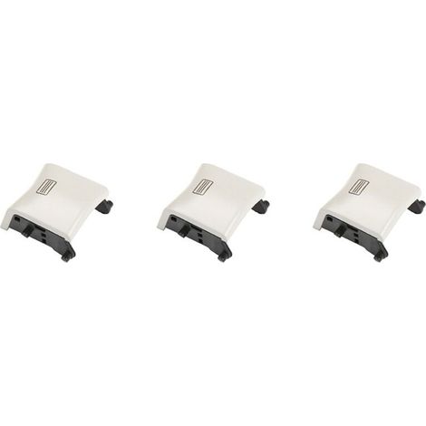 Cubiertas de plástico para los botones del interruptor del techo corredizo (3 piezas) para los modelos de coche W166, W292 y W463, aptas para los modelos ML, GLE y GLS, color gris claro.