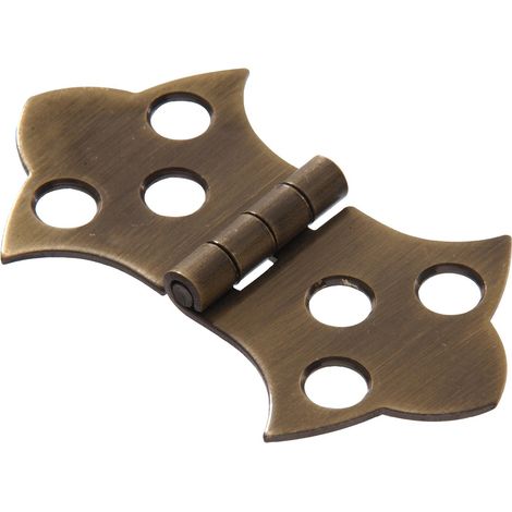 groupe 851591 1–11/16 x 3–1/40,6 cm Laiton massif décoratifs Charnière, finition laiton antique, (1/3)