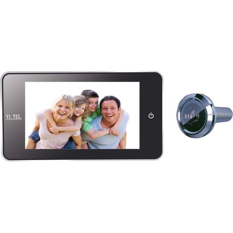 SPIONCINO 110 GRADI DIGITALE E0378 CROMO SAT. 4,0- 1,0 pz
