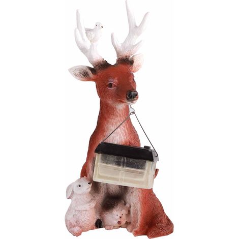 Ornements en résine solaire : cerf, lapin, hérisson, loup. Décorations. (1/5)