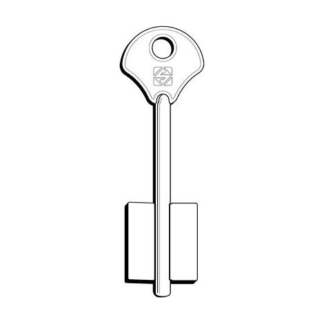 CHIAVE DOPPIA MAPPA ESETY EN SILCA - OTTONE NICHELATO- 5 pezzi