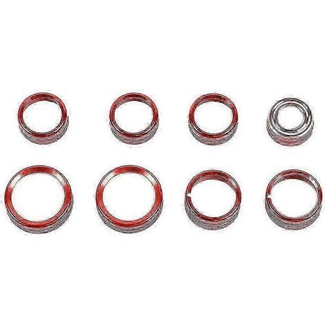 Ensemble de 8 pièces d'accessoires pour voiture : bouton de commande central, anneau et cache pour modèles 2014-2018 (1/5)