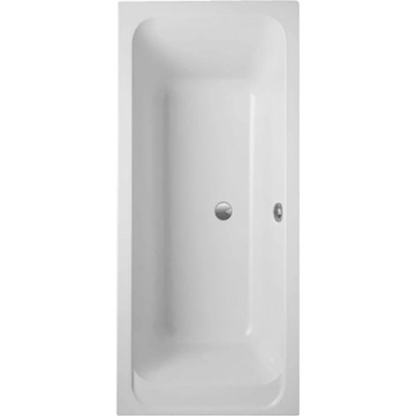 Villeroy & Boch – Baignoire droite 180 x 80 cm – Acrylique renforcé – Design peu encombrant – Évacuation centrée – Antidérapante VILBOgrip