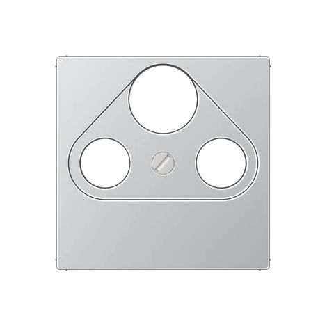 Jung Tapa para tomas universales Sat/BK 1 vez, duroplástico lacado, serie A, aluminio A 561 PLSAT AL