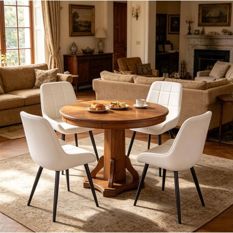 Home Office Stühle,Funktionellen Küchenstühle,Wohnzimmer Stuhl Set,Essstühle mit Hohem Gepolstertem Sitz(4PCS Essstühle) (1/5)