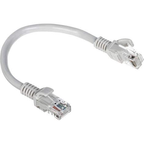 Câble de brassage RJ45/0,2 gris 0,2 m (1/2)