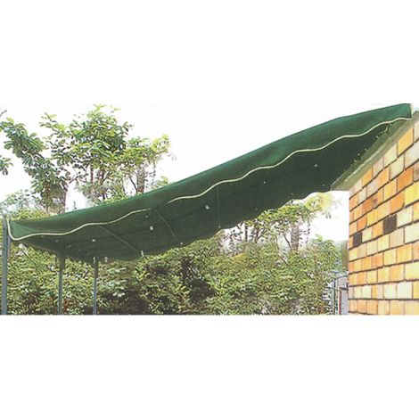 Housse de remplacement pour auvent gazebo YF-3146R 3x4 m en polyester vert