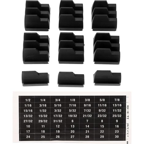 Support étagères à clés, capacité de 20 pièces, organisateur modulaire multifonctionnel Compact ABS magnétique noir A (1/5)