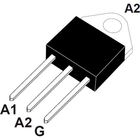 STMicroelectronics BTA26-600B Thyristor (SCR) - TRIAC TOP-3 25 A 600 V