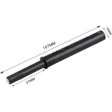 Loqueteau pousse-lâche magnétique à encastrer anthracite – 70 mm, course piston 37 mm