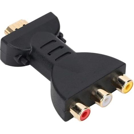 Convertisseur vidéo HDMI vers RGB AV, convertisseur composantes RCA, adaptateur de synchronisation audio/vidéo 1080p (1/5)