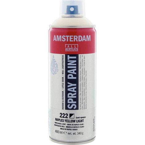 Bombe de peinture Amsterdam 400ml jaune de Naples clair (1/2)