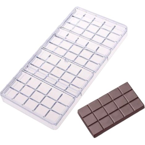 Molde de chocolate de policarbonato, barra de chocolate (1/3)