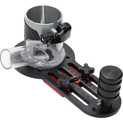 Trimmer Basis, 2-in-1 Schlitzboden Trimmmaschine Schlitzhalterung Holzfräsen-Basis, Router Schlitzhalterung für 65 mm Trimmmaschine Schlitzwerkzeug Router Base für Trimmmaschinen für Schrank Möbel DIY