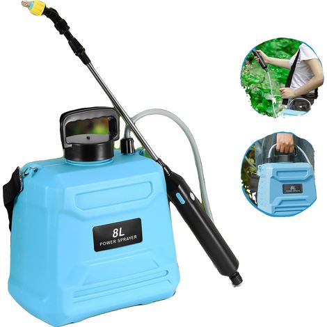 Pulvérisateur de pesticide électrique, capacité de 8L, pompe auto-amorçante, Bleu (1/5)