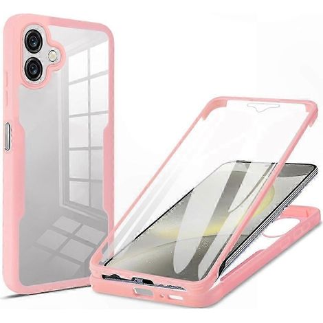 Coque de téléphone hybride transparente avec verre trempé pour Samsung Galaxy A07, protection acrylique et TPU résistante. (1/5)