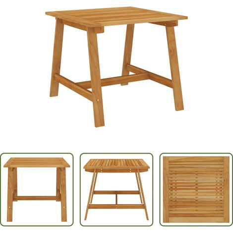 Akazienholz - Garten-Esstisch 88x88x74 cm Akazie Massivholz (1/5)