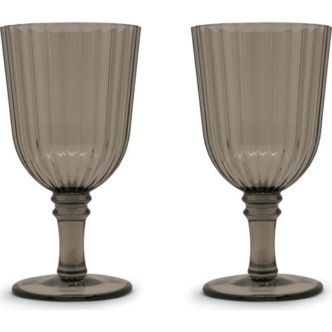 WD LifeStyle Set 2 Calici in Acrilico 460 Ml Marrone