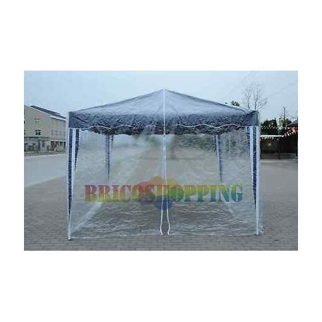 Copertura Top In Pvc Per Gazebo 3x3 Fisso Pieghevole Richiudible Impermeabile