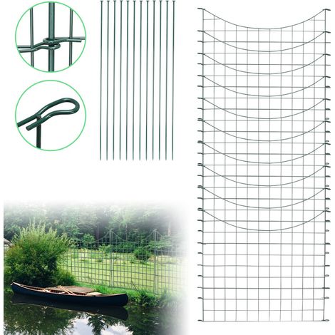 Randaco Recinto del giardino del cancello dello stagno Recinto animale del campeggio Recinto dell'albero della guardia Recinto del palo del giardino 22pcs (1/5)