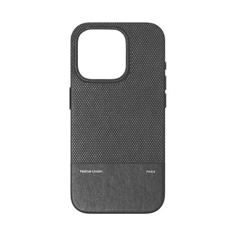 Funda Native Union (RE) Classic - Funda protectora compatible con MagSafe para iPhone 16 Pro (negra) (1/3)